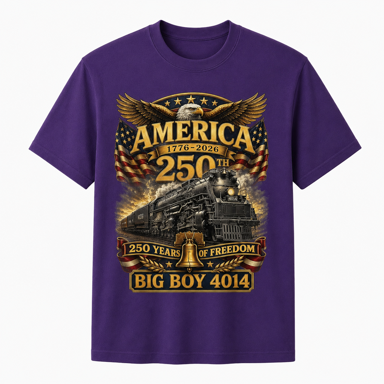 Big Boy 4014 Train USA 250th Anniversary Shirt