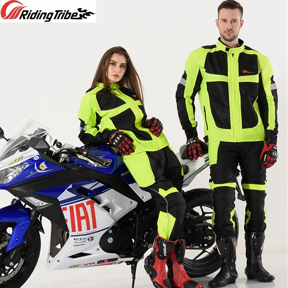 Motorcycle Jacket – Reflective Night-Visible Riding Coat for Men & Women