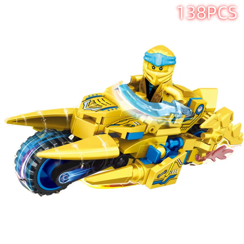 Ninja Dragon Building Blocks Set – Mini Action Figure Toy