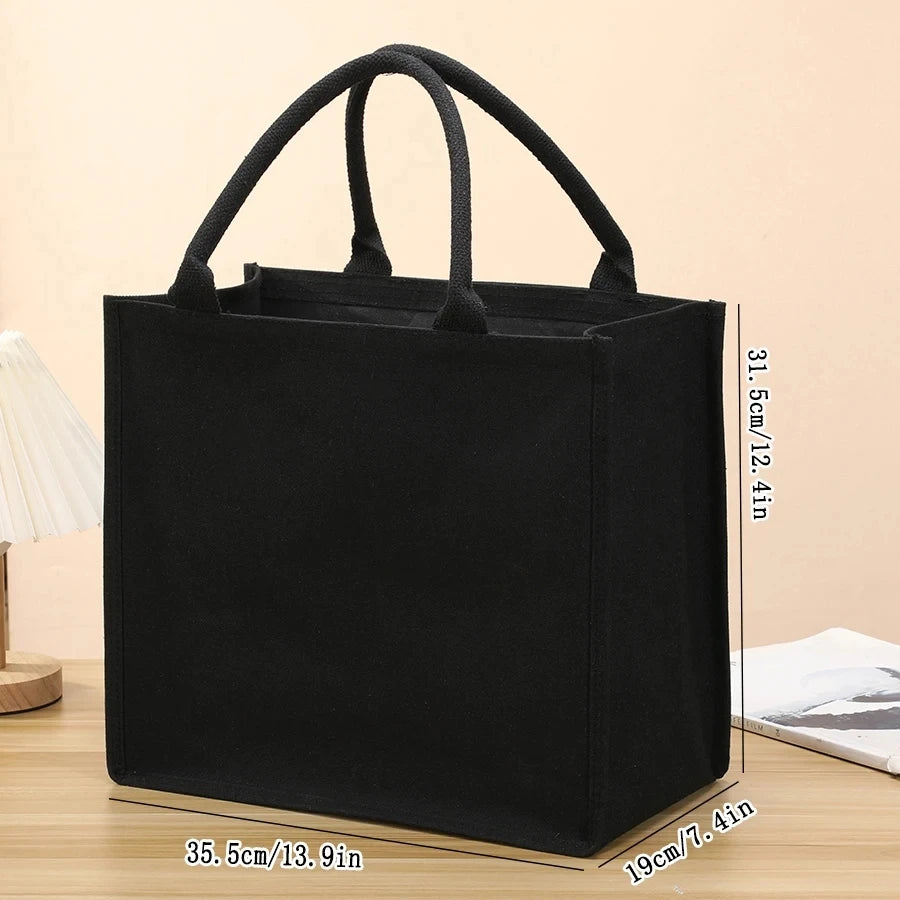 Canvas Tote Bag Large Capacity – Thickened Handheld Bag for Men & Women