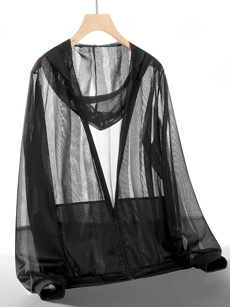 UPF 50+ Sun Protection Jacket for Men – Ultra-Light Hooded Skin Coat