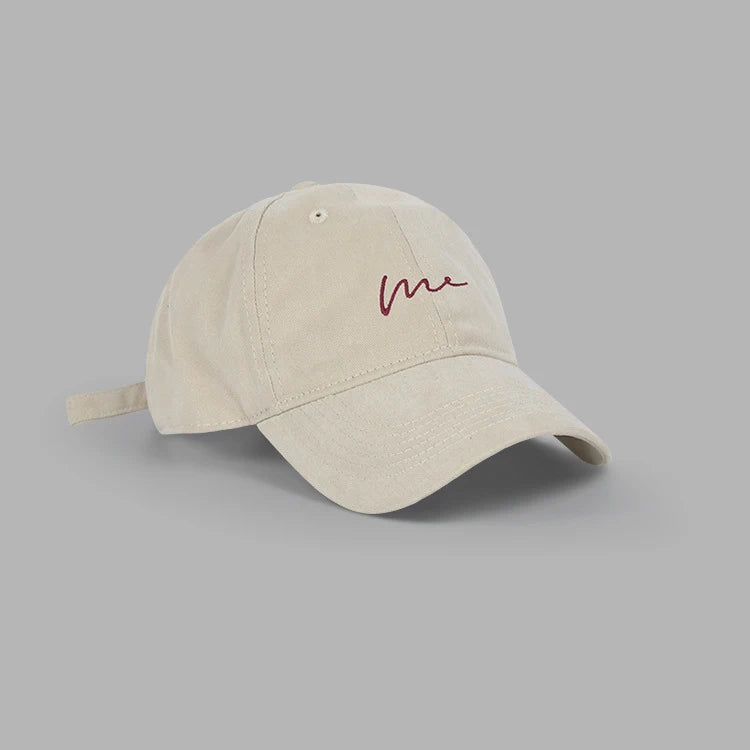 Embroidered Baseball Cap – Retro Letter Dad Hat for Men & Women