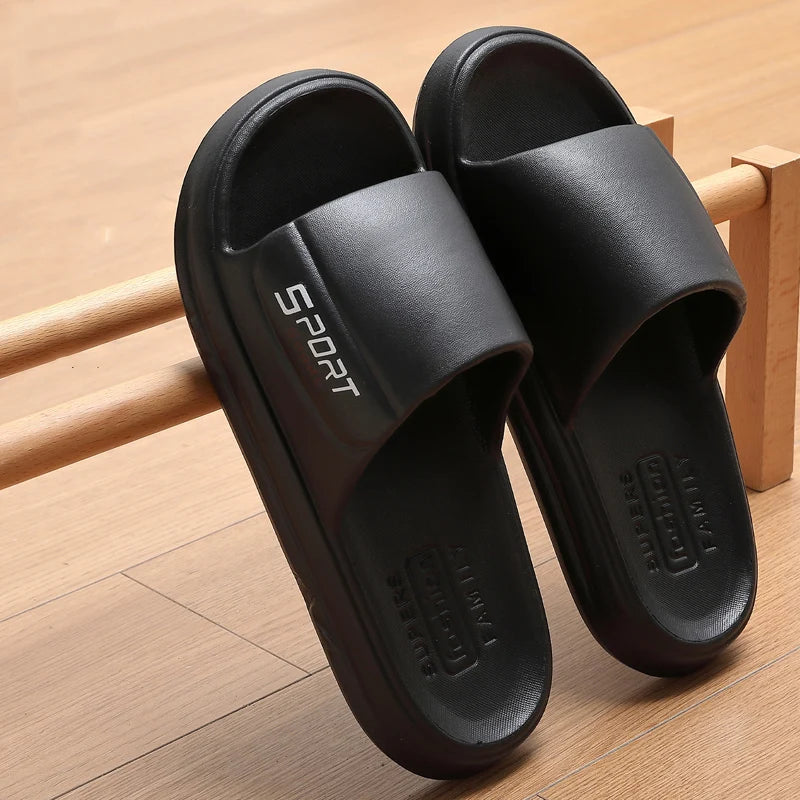 Big Size Summer Slippers Men Women Eva Soft Bottom Indoor Home Slides Sandals Light Beach Shoes Male