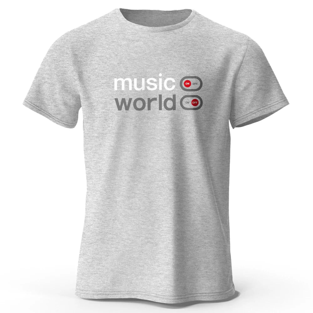 Music World Graphic T Shirt Oversized Cotton Unisex Tee