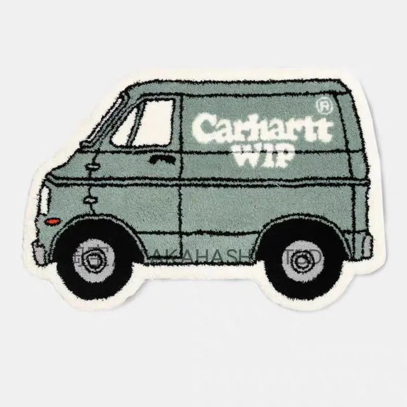 Novelty Car-Shaped Area Rug – Fluffy Decorative Carpet for Living Room & Bedroom