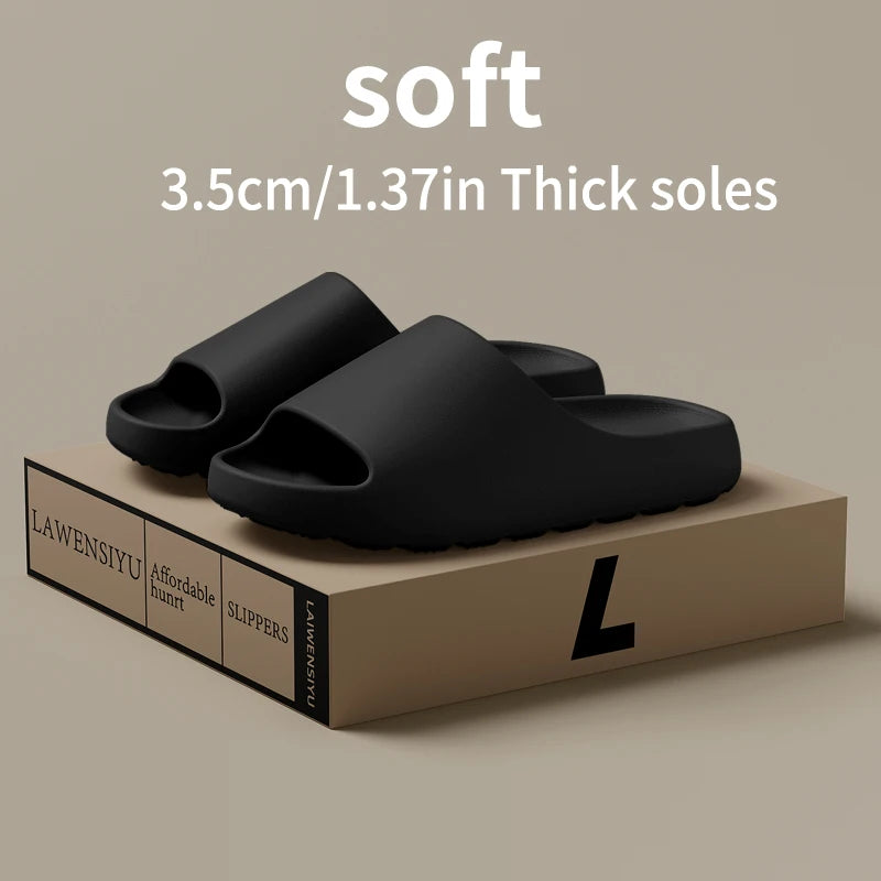 EVA Thick Sole Slide Slippers – Anti-Slip Unisex Indoor Outdoor