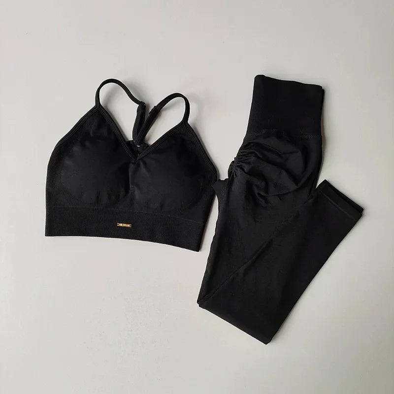 2-Piece Yoga Set for Women | Sports Bra & High Waist Leggings