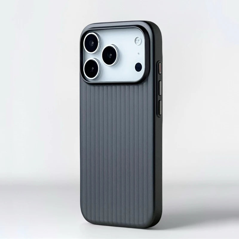 Plating Luggage Stripes Magsafe Phone Case Iphone 18 17 16 15 14 Pro Max Shockproof Wireless Charge