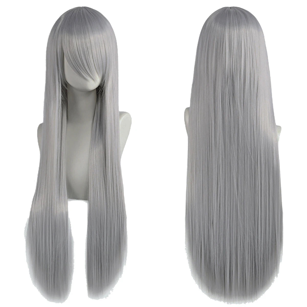 Long Straight Cosplay Wig – 32 Inch Synthetic Lolita Hair, 36 Colors