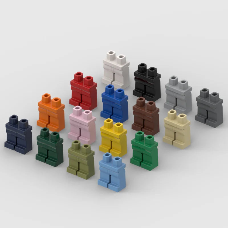 Minifig Legs & Hips Building Blocks – 50pcs DIY Brick Parts