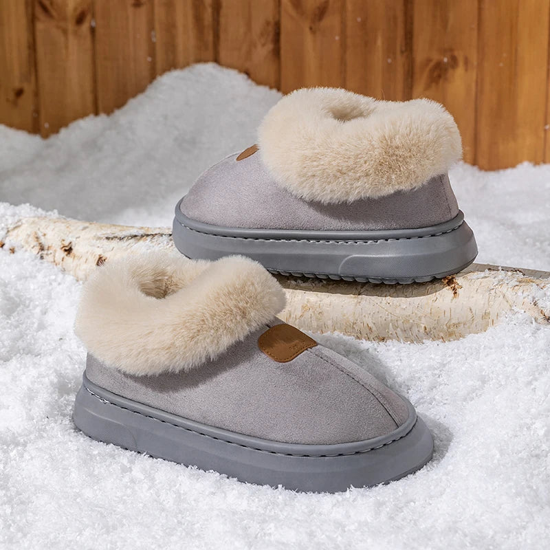 Winter Women S Indoor Slippers Warm Thick Sole Soft Comfortable Outdoor Non Slip Snow Boots Bedroom