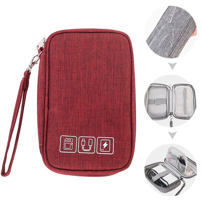 Electronic Organizer Bag – Waterproof Cable & Charger Storage Pouch