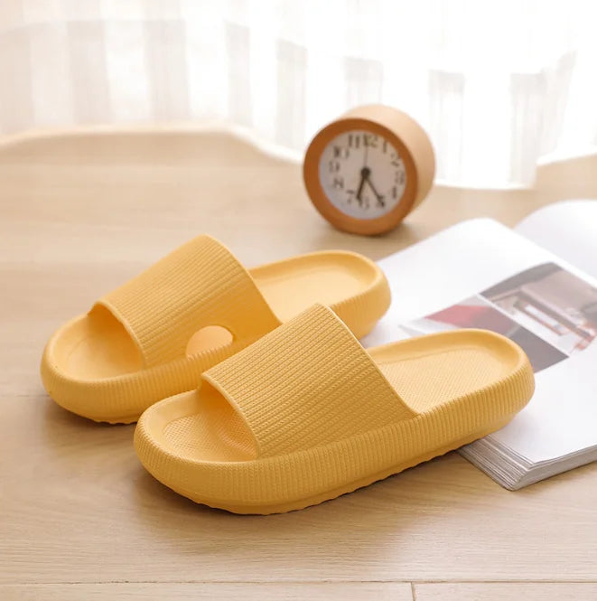 Women Thick Platform Cloud Slippers Indoor Home Eva Soft Sole Pillow Slides Sandals Woman Summer Non