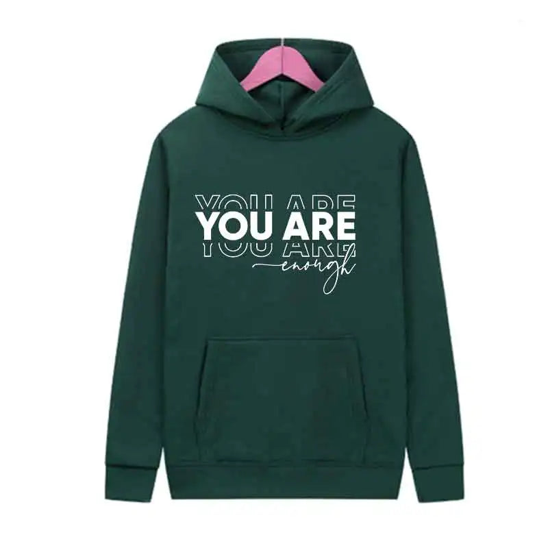 Letter Print Hoodie Casual Streetwear Jogging Pullover Sweatshirt