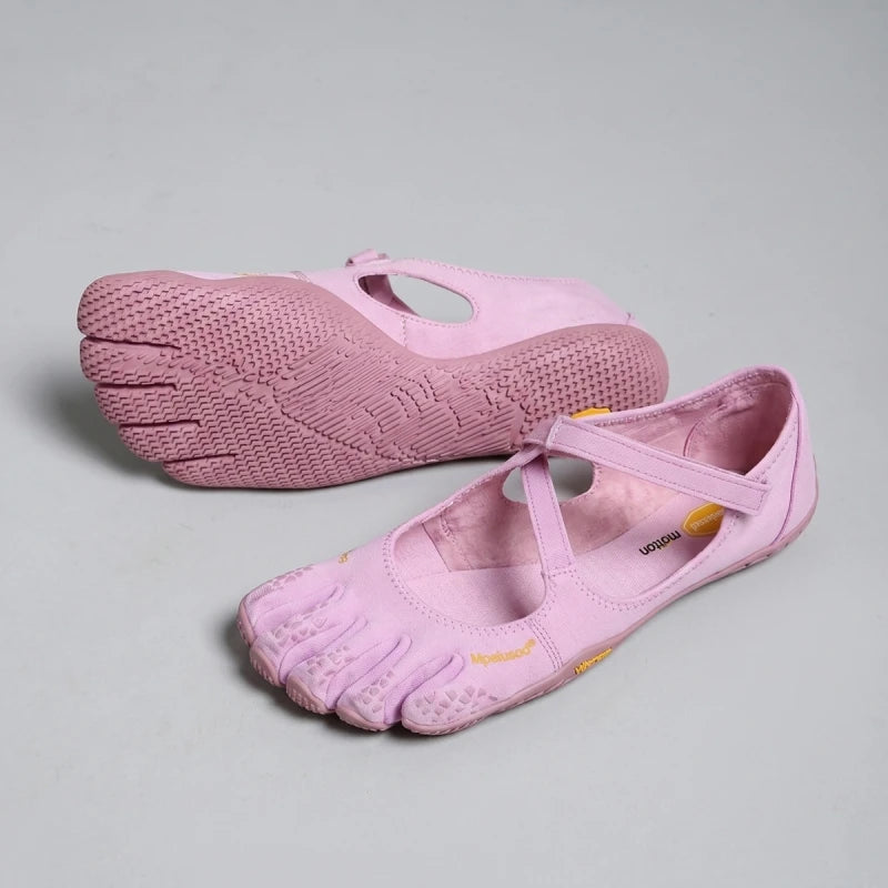 Five Toe Barefoot Shoes Women Minimalist Flats with Ankle Strap