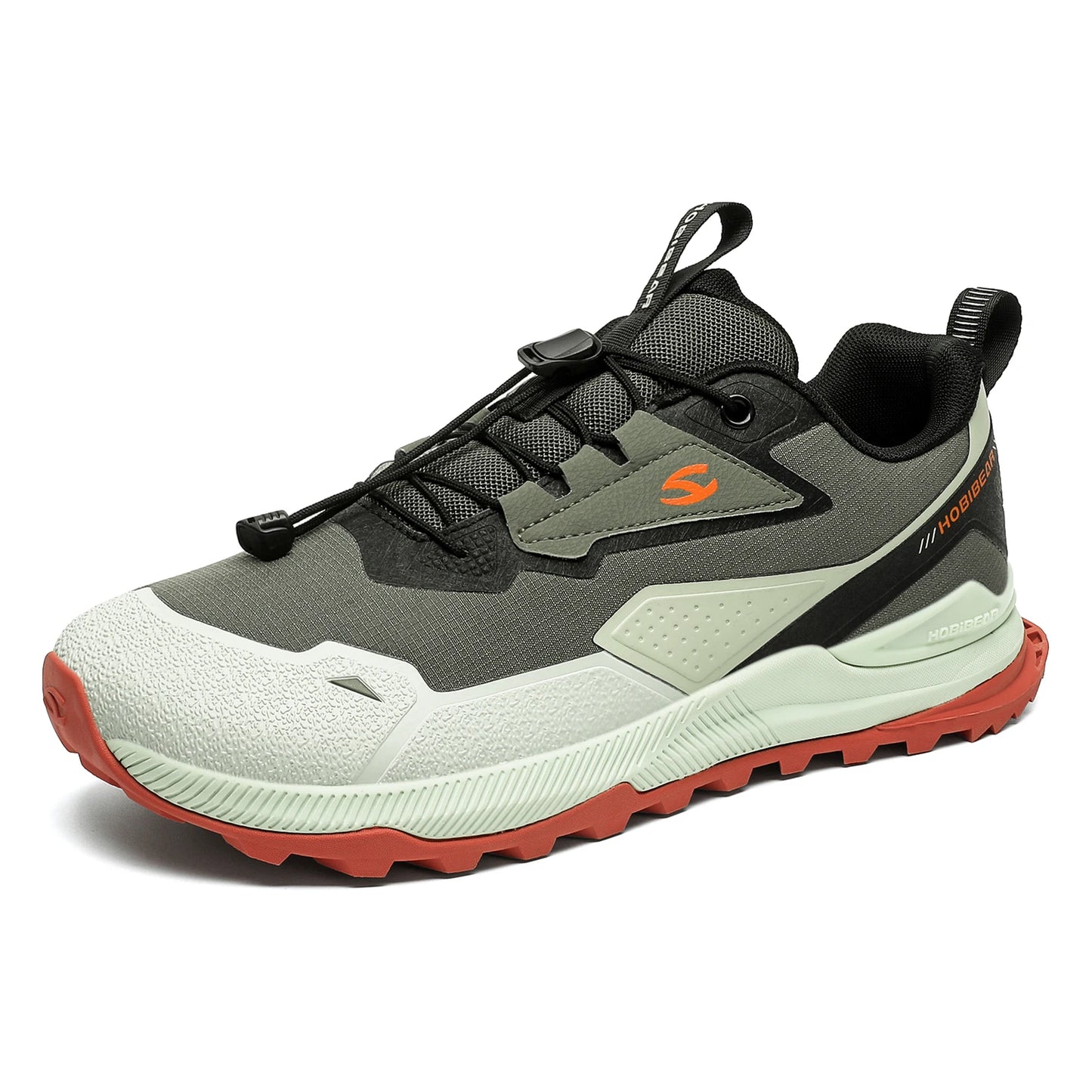 Hobibear Non-Slip Hiking Shoes for Men & Women – Elastic Lace Outdoor Sneakers