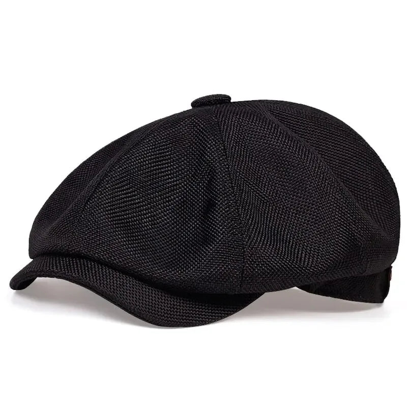 Newsboy Cap – Retro Octagonal Flat Cap for Men & Women