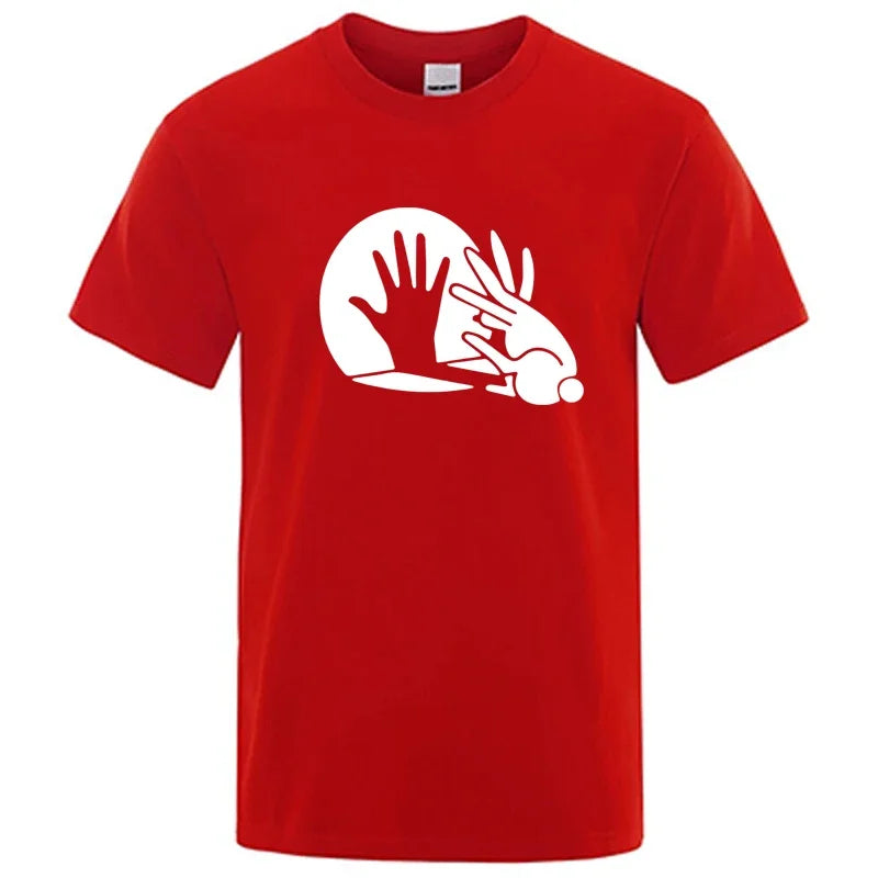 Shadow Puppet Graphic T Shirt Funny Cotton Blend Tee
