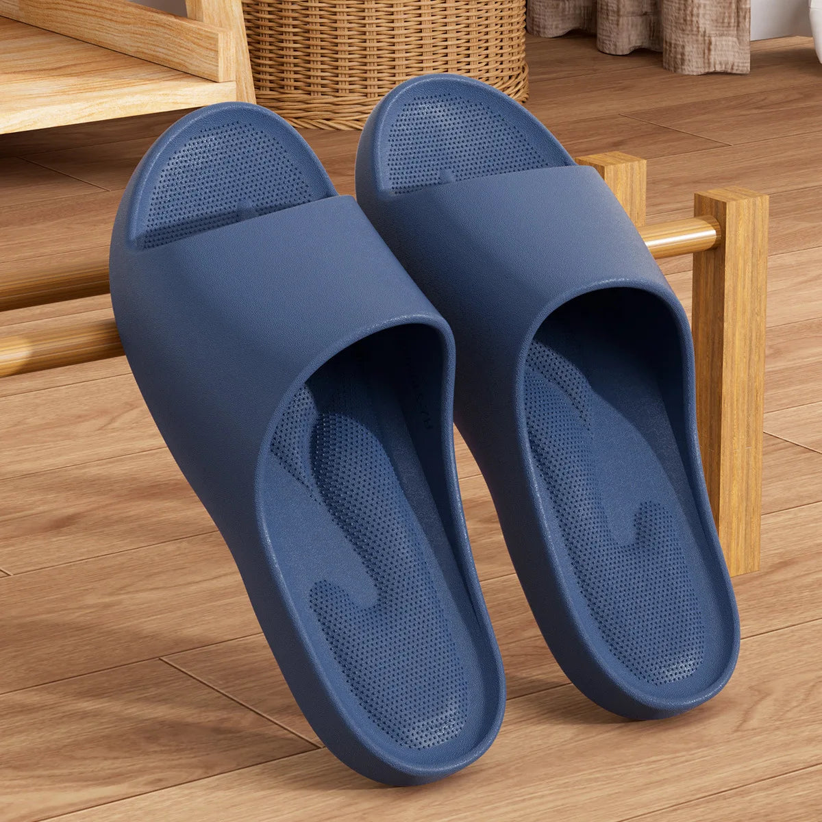 EVA Non-Slip Slides – Lightweight Breathable Indoor Slippers for Couples