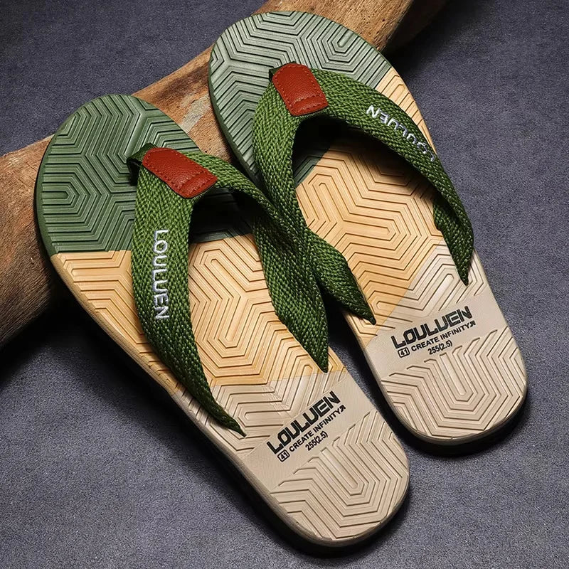 Men Flip Flops Summer Beach Breathable Casual Slippers Outdoor