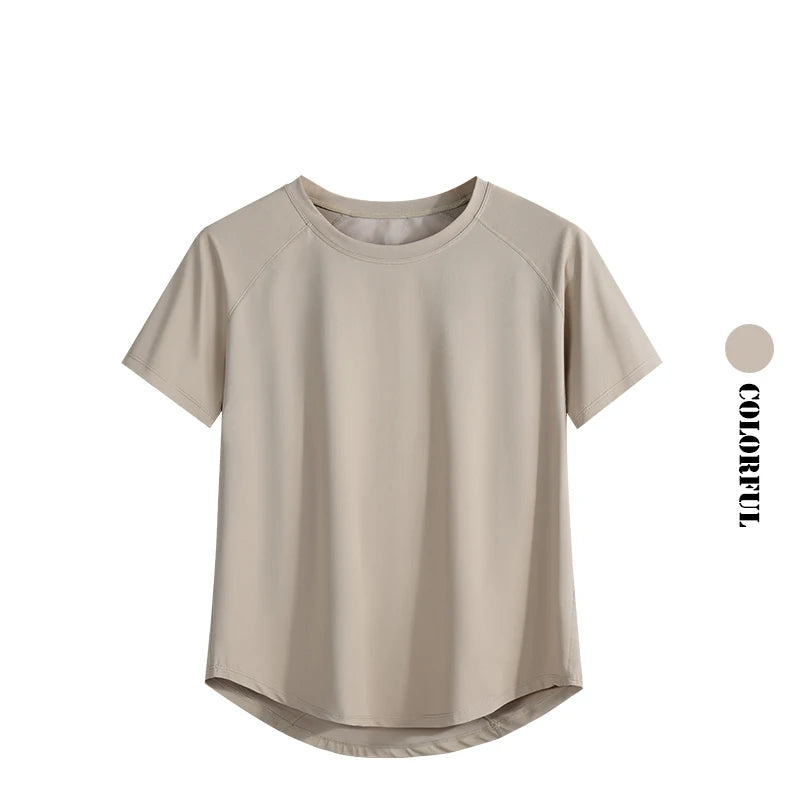 Women's Quick-Dry Workout T-Shirt Short Sleeve Gym Top