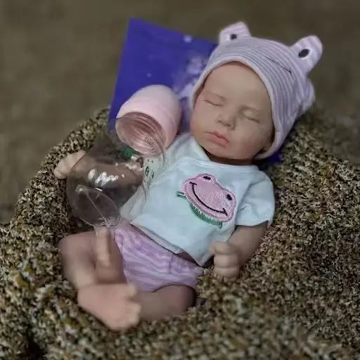 33cm Loulou Reborn Baby Doll – Solid Silicone Washable Newborn