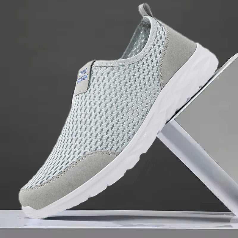Men's Slip-On Mesh Sneakers Lightweight Breathable Casual Walking Shoes