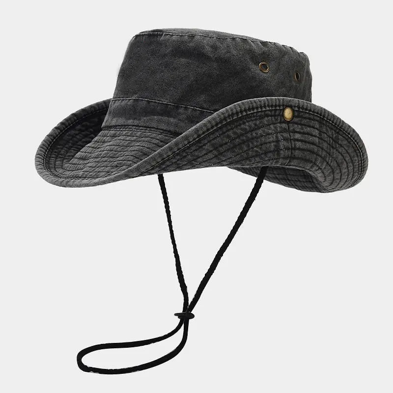 Cotton Bucket Hat – Outdoor Sun Hat for Men & Women
