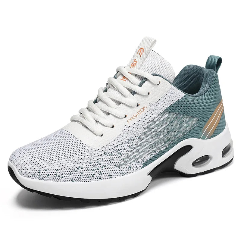 Men's Breathable Mesh Running Shoes with Air Cushion Support