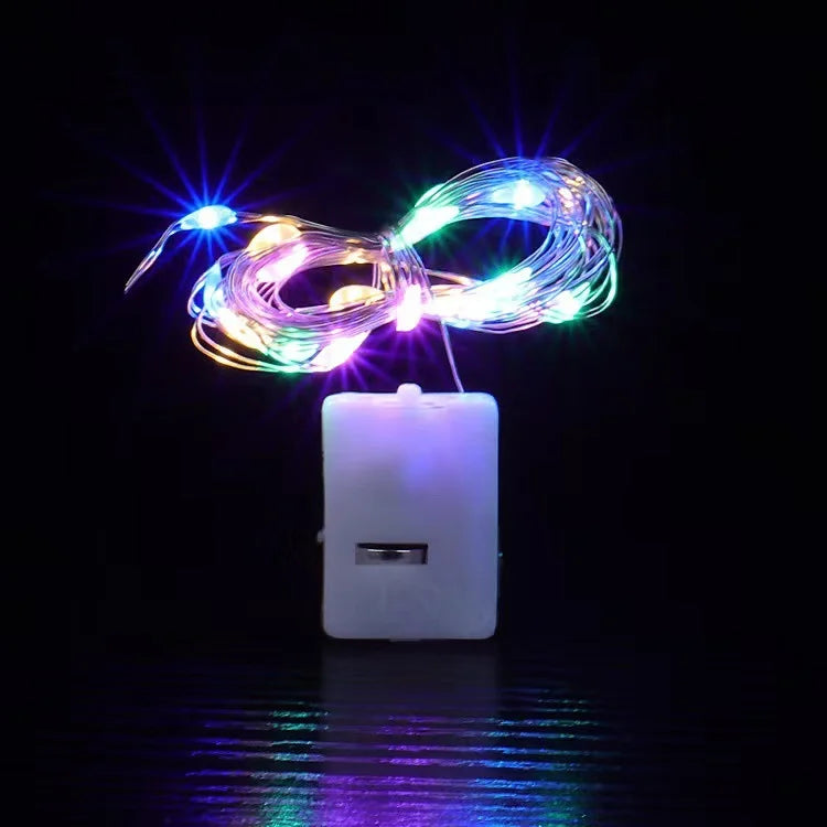 10pcs Fairy Lights String Button Battery Light Home Decor Living Bedroom Garden Christmas Wedding