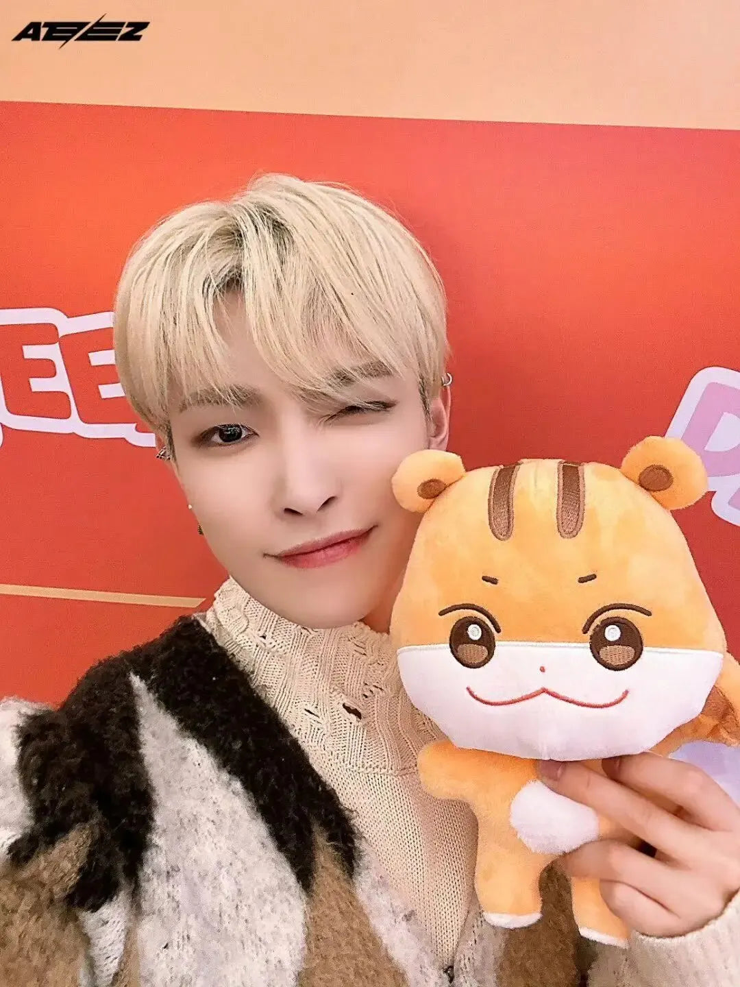 ATEEZ Kawaii Plush Doll Stuffed Animal Kpop Fan Gift