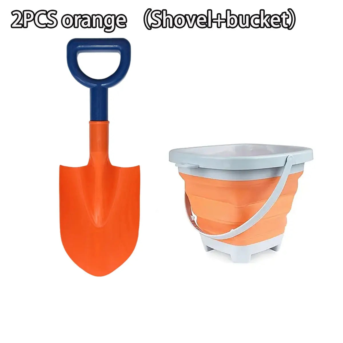 Kids Beach Sand Shovel & Folding Bucket – Outdoor Play Toy
