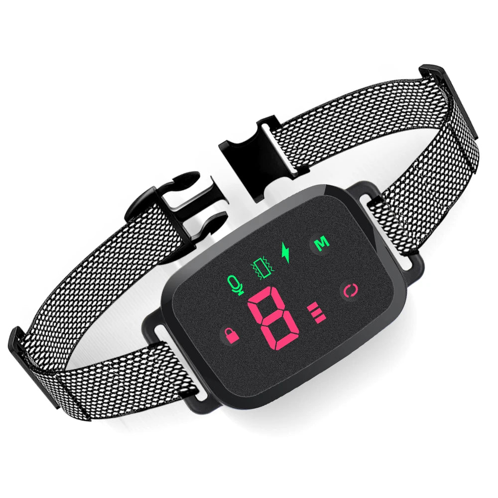 Anti-Bark Dog Collar – Smart Automatic Bark Stopper with HD Display