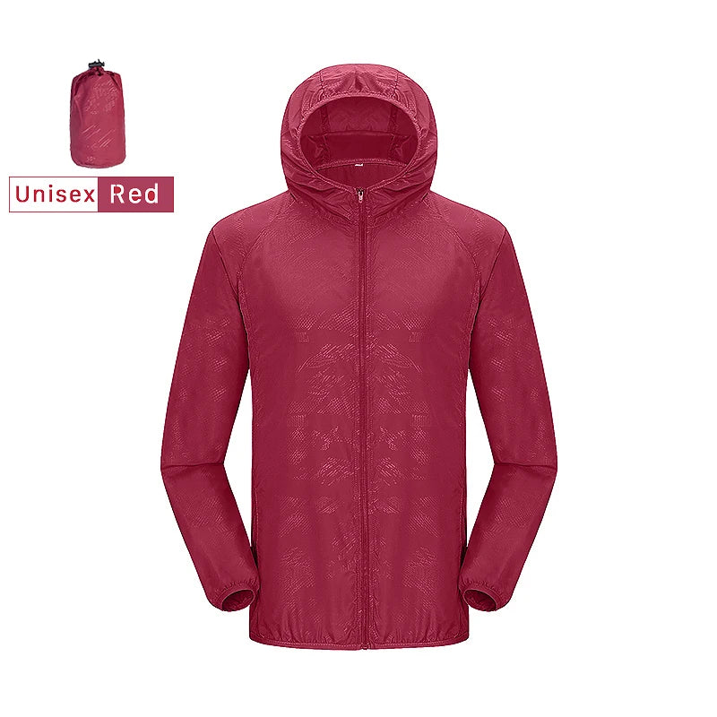 Waterproof Hiking Windbreaker Jacket – Unisex Quick-Dry Outdoor Rain Jacket