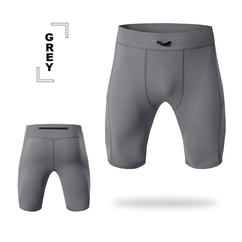 Men's Compression Shorts – Quick-Dry Bodybuilding Tights