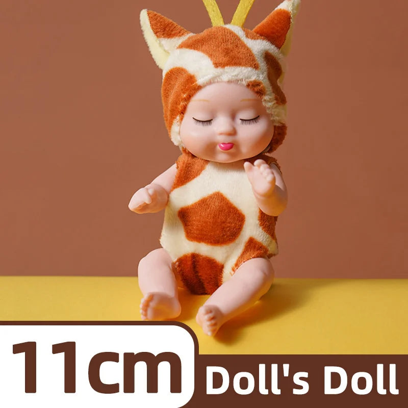 Mini Reborn Baby Dolls in Animal Costumes – Cute Collectible Set
