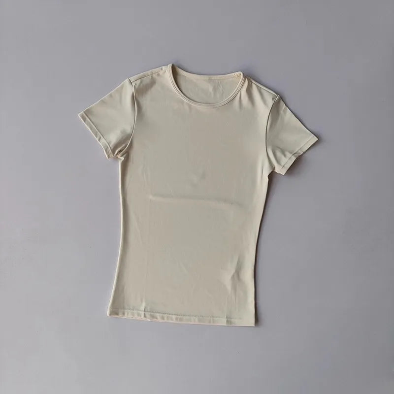 Women's Quick Dry Workout T-Shirt Slim Fit Yoga Top