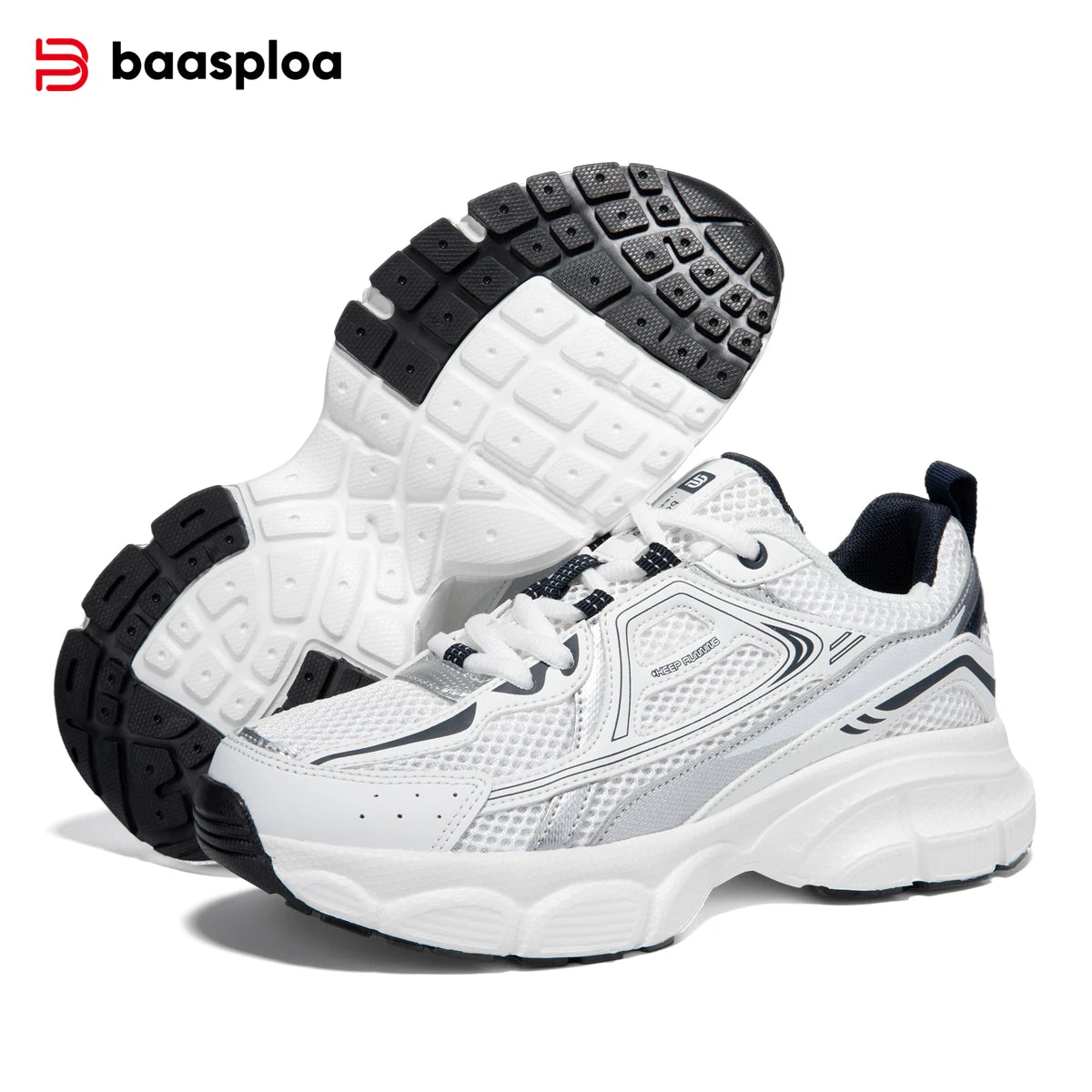 Baasploa Women's Mesh Sneakers – Lightweight Breathable Running Shoes
