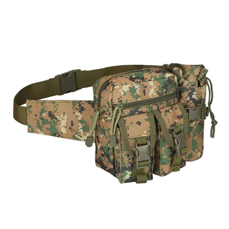Tactical Waist Pack with Water Bottle Holder – Men's Outdoor Fanny Pack