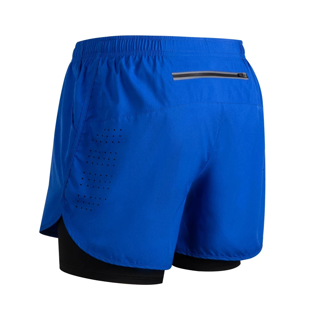 Men's Reflective Running Shorts – 2-in-1 Quick Dry Training Shorts