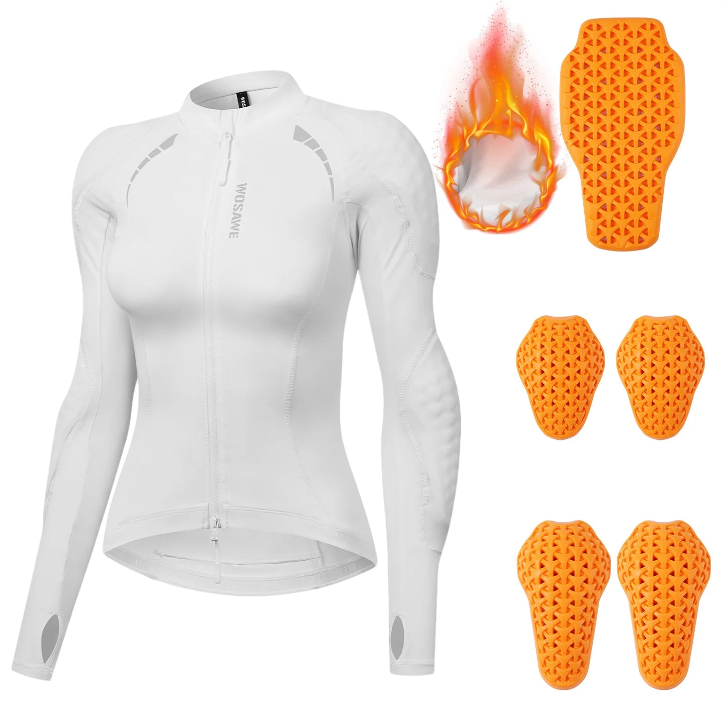 Women's Motorcycle Riding Jacket with Armor Pads