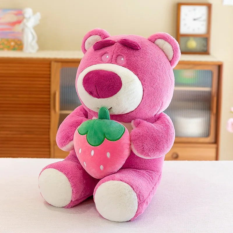 Strawberry Bear Plush Toy - Cute Cuddly Stuffed Animal