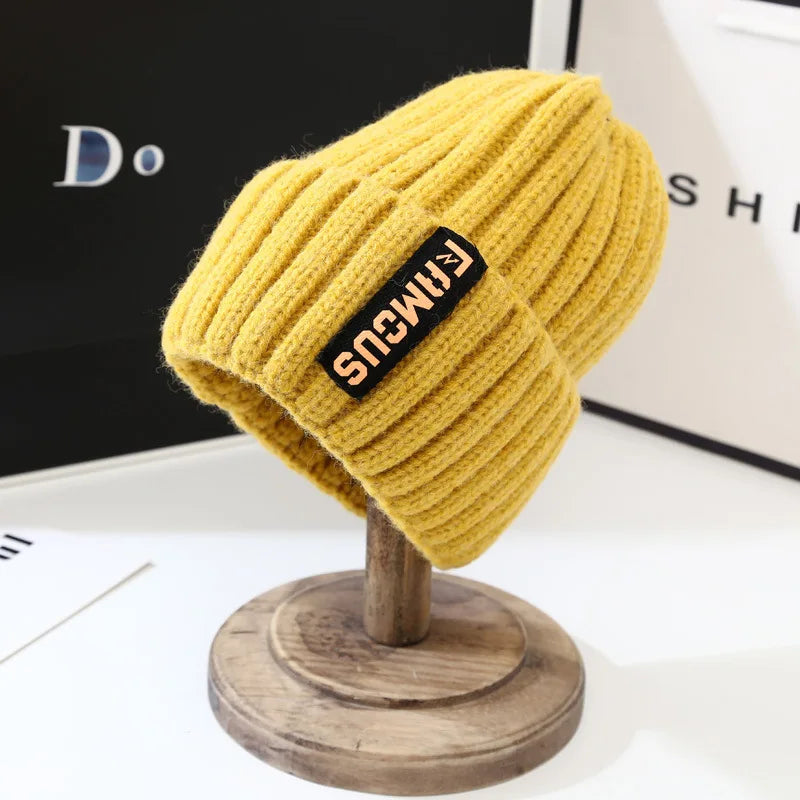 Women's Knit Beanie Hat – Warm Ear-Cover Winter Cap