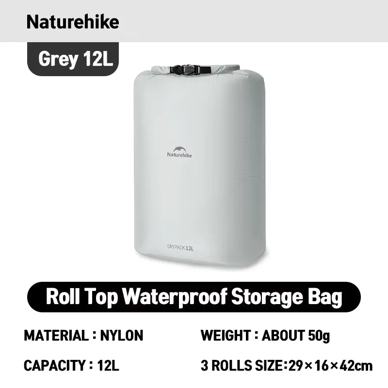 Naturehike Waterproof Dry Bag – Lightweight Roll Top Storage Sack