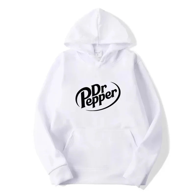 Vintage Soda Graphic Hoodie Casual Fleece Streetwear Pullover
