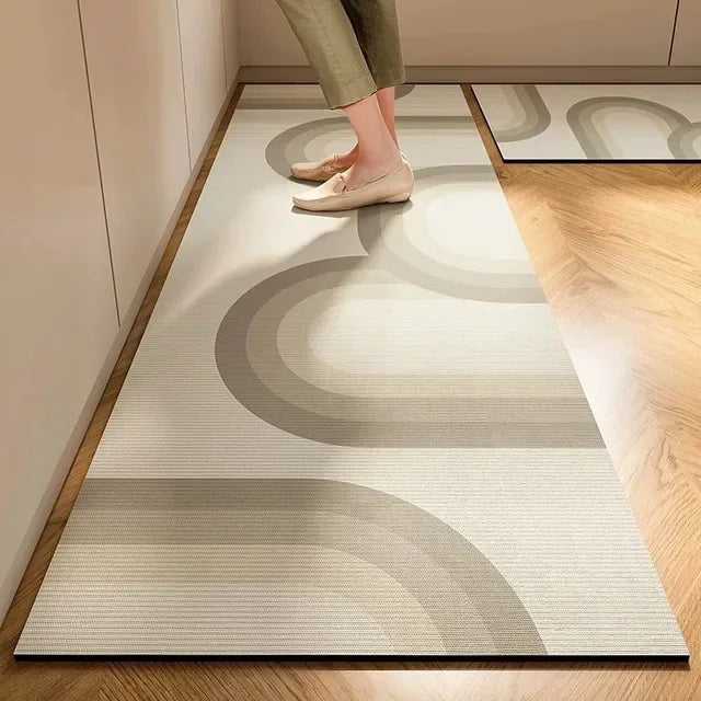Non-Slip Kitchen Floor Mat – Wabi-Sabi Absorbent Rug
