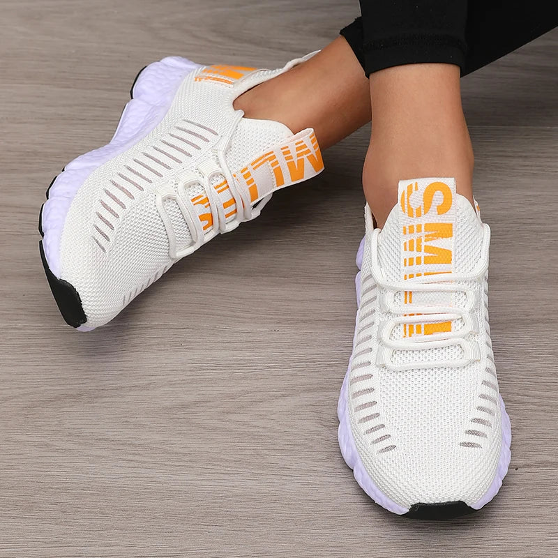 Women's Mesh Sneakers – Lightweight Breathable Athletic Walking Shoes