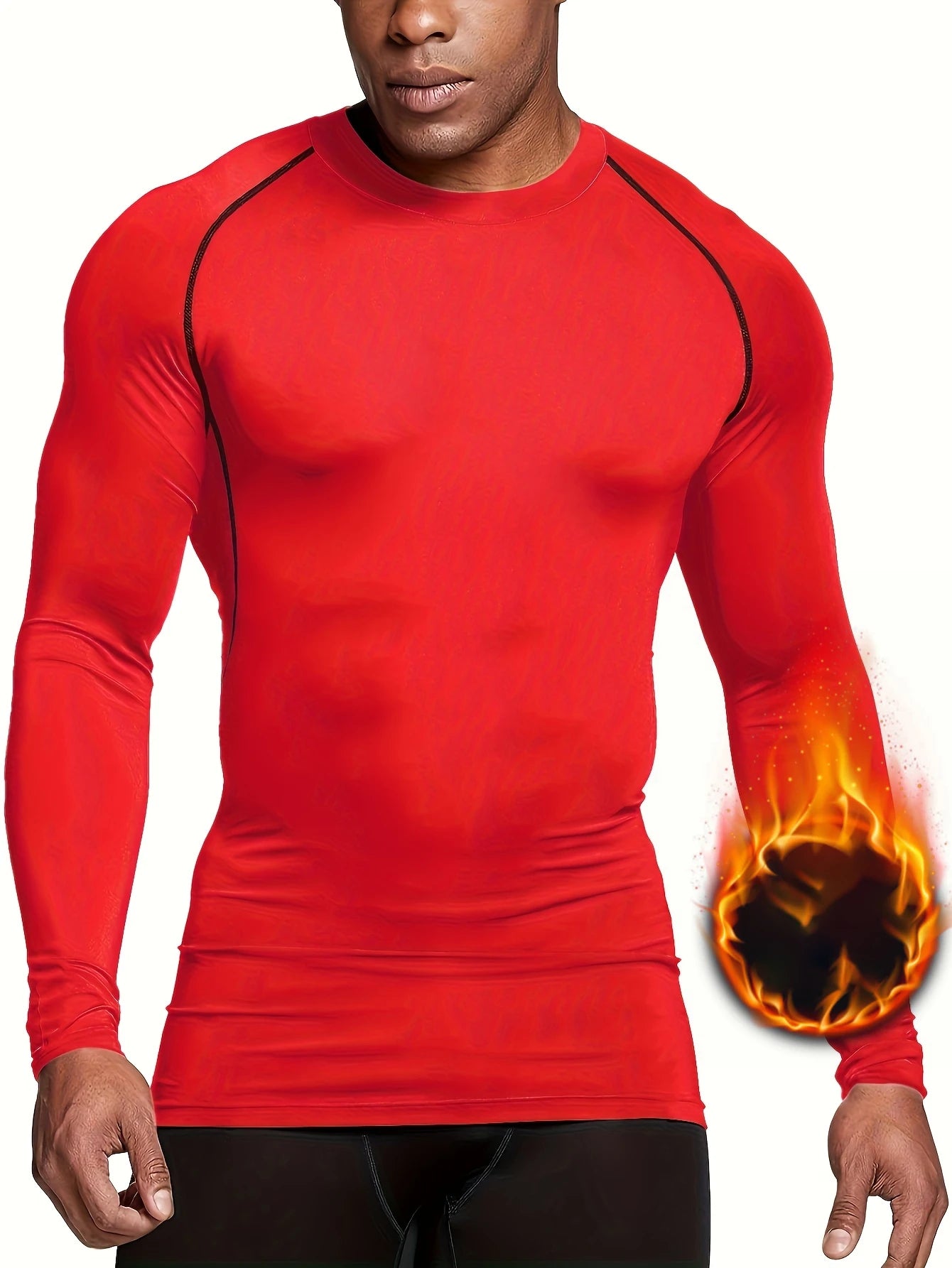 Men's Compression Shirt – Long Sleeve Rashguard for Gym & Sports