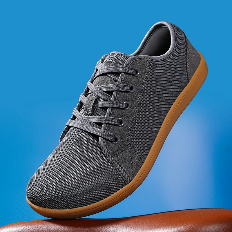 Men's Breathable Mesh Lace-Up Casual Sneakers