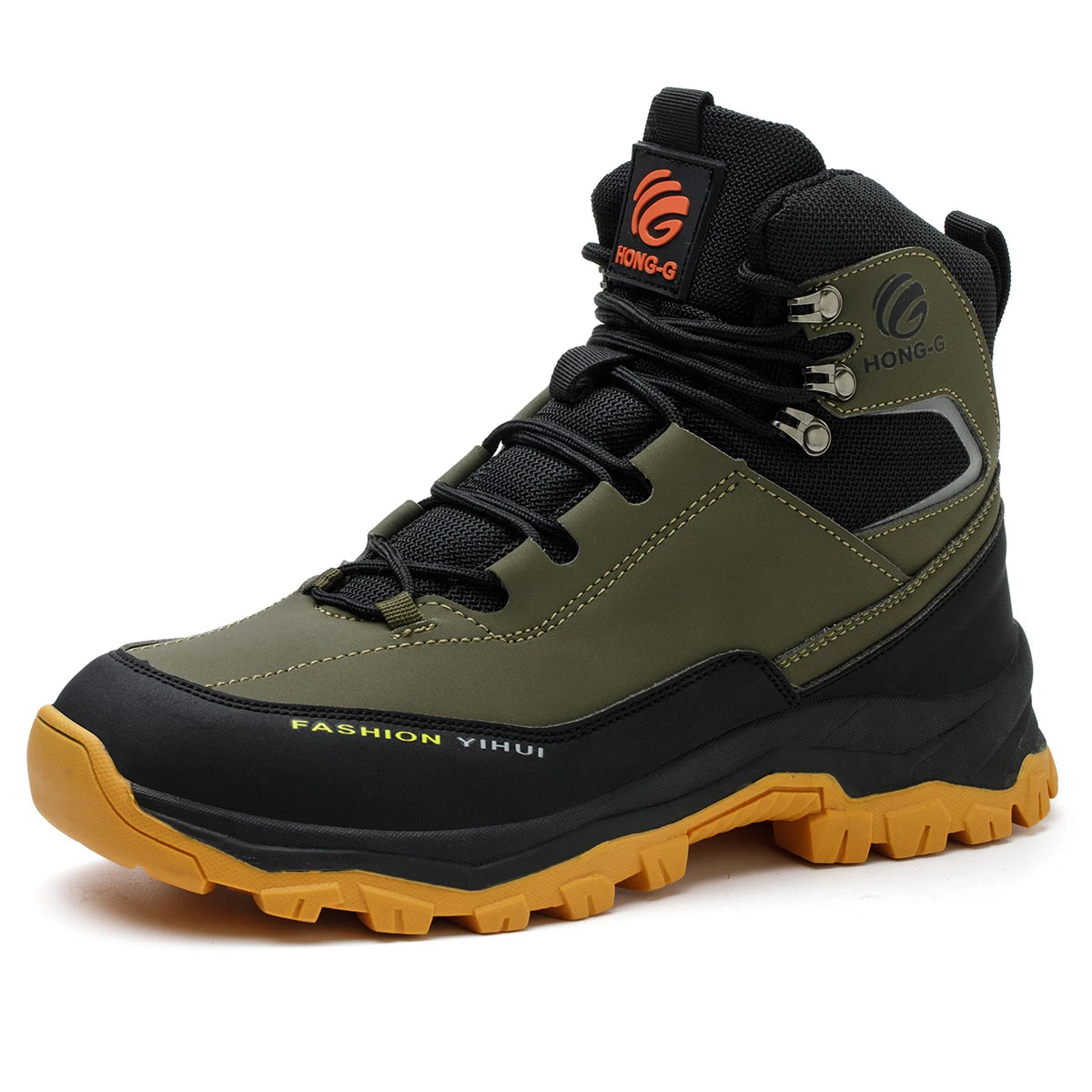 Steel Toe Work Boots – Men's High-Top Anti-Puncture Safety Shoes
